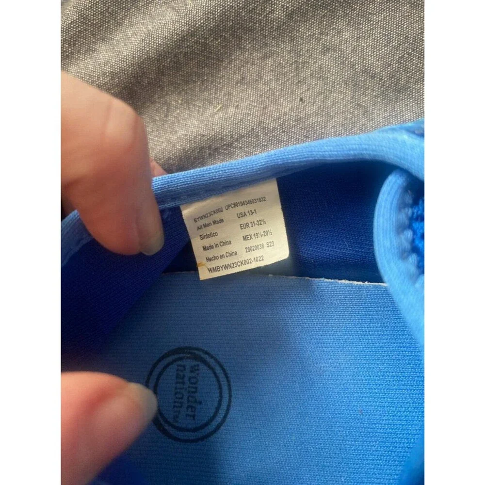 Wonder Nation Blue Velcro Kids Water Shoes